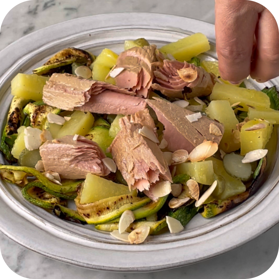 Insalata di patate grigliate