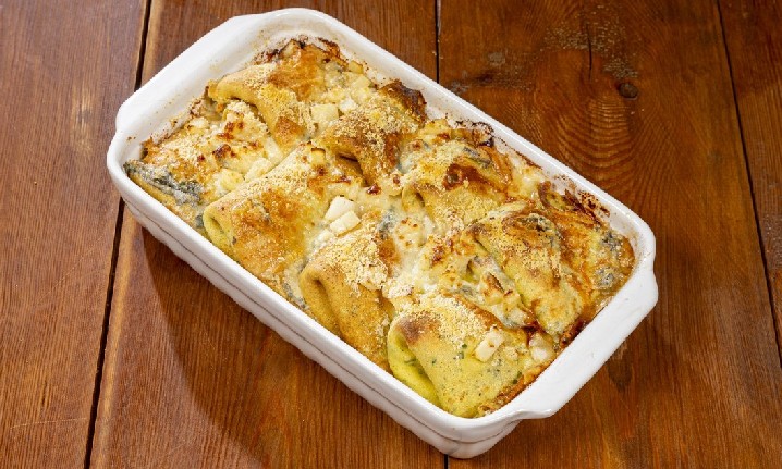 Crespelle gorgonzola, pere e noci