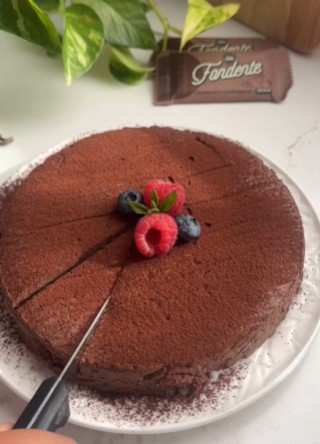 Torta al cioccolato e riso