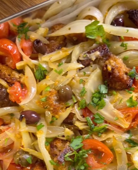 Finocchi al forno alla mediterranea