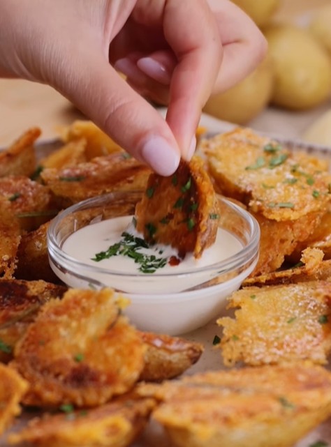 Patate novelle croccanti al Parmigiano