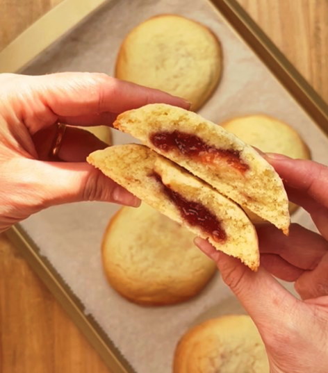 Biscotti cuore di marmellata