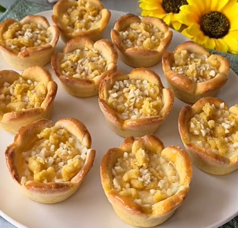 Mini cheesecake mimosa