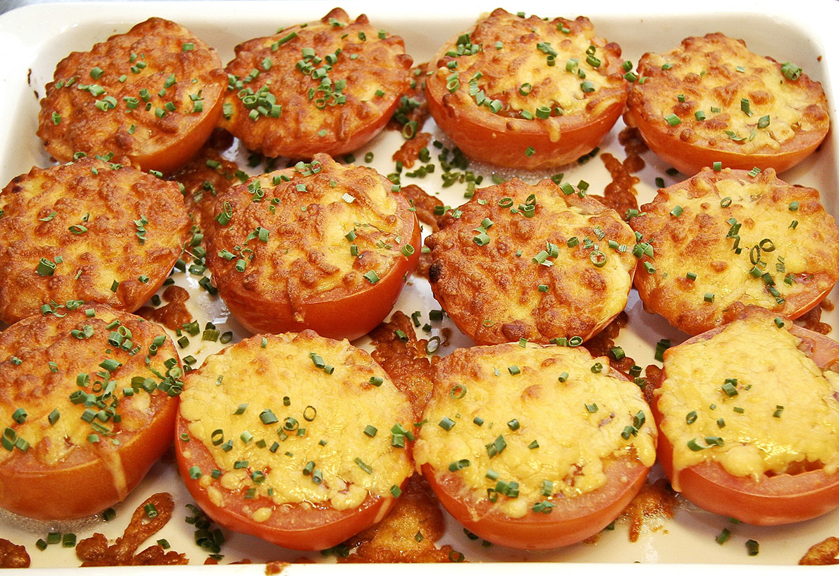 Pomodori al forno con pangrattato