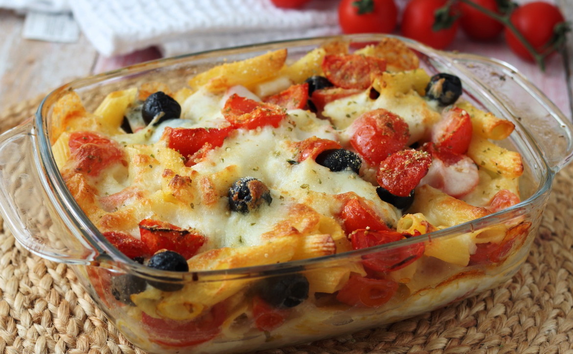 Penne alla pizza gratinate