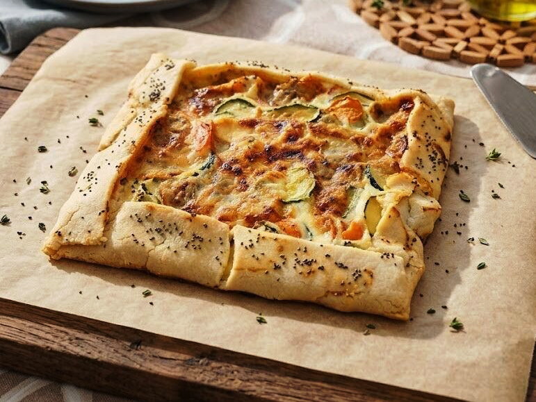 Torta salata con pasta matta