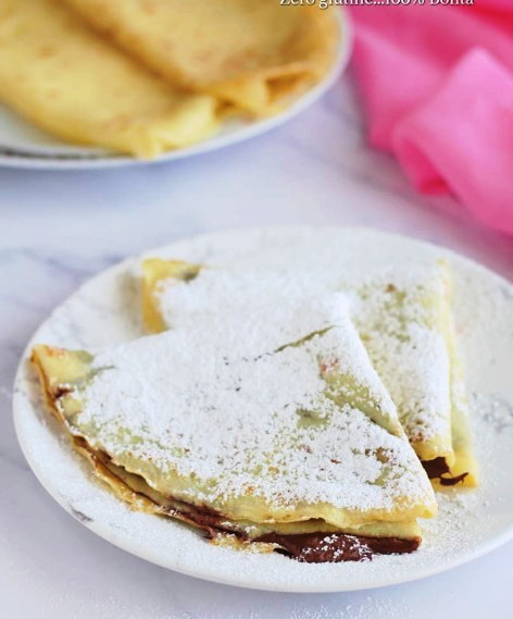 Crepes dolci con farina di riso